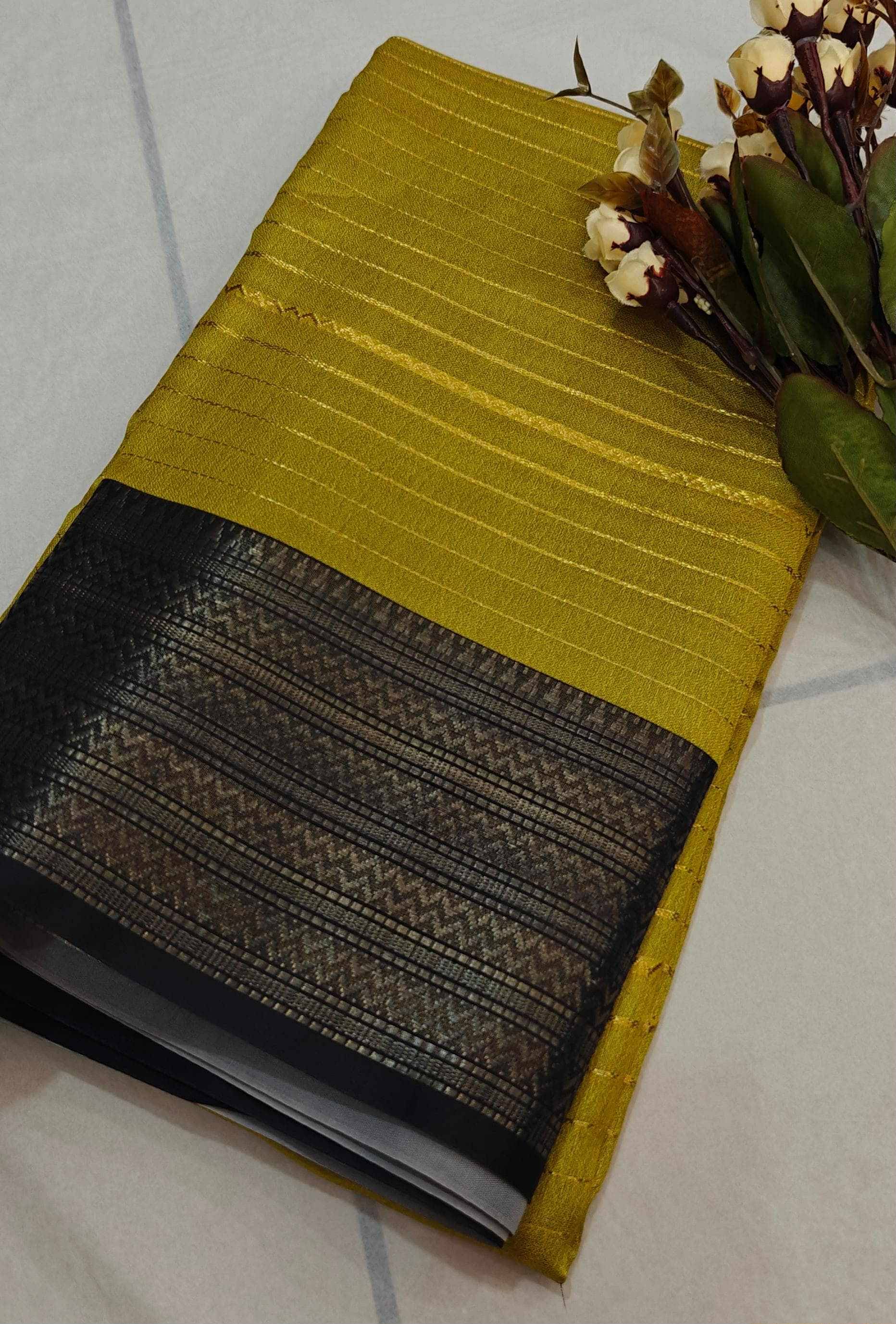 LAXMI SILK MILLS Crepe Woven Design Mysore Silk Sarees With Unstitched Blouse Piece ( Mint Green ) LAXMI SILK MILLS Crepe Woven Design Mysore Silk Sarees With Unstitched Blouse Piece ( Mint Green )