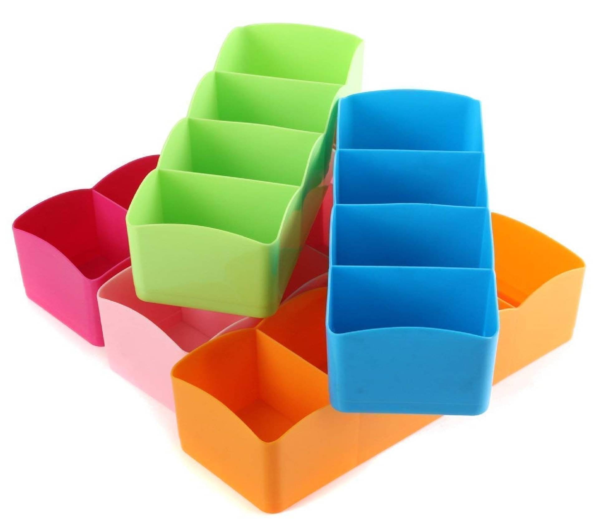 Multipurpose Plastic 5 Grid Socks Storage Organizer Holder || Set of 1 Pcs || (Assorted Color) Multipurpose Plastic 5 Grid Socks Storage Organizer Holder || Set of 1 Pcs || (Assorted Color)