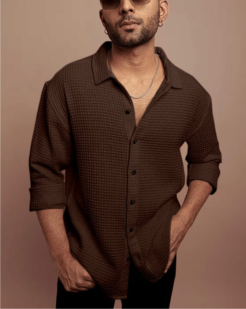 Pubg Dresses Cotton Blend Regular Fit Solids Full Sleeves Men's Casual Shirt - Coffee ( Pack of 1 ) Pubg Dresses Cotton Blend Regular Fit Solids Full Sleeves Men's Casual Shirt - Coffee ( Pack of 1 )