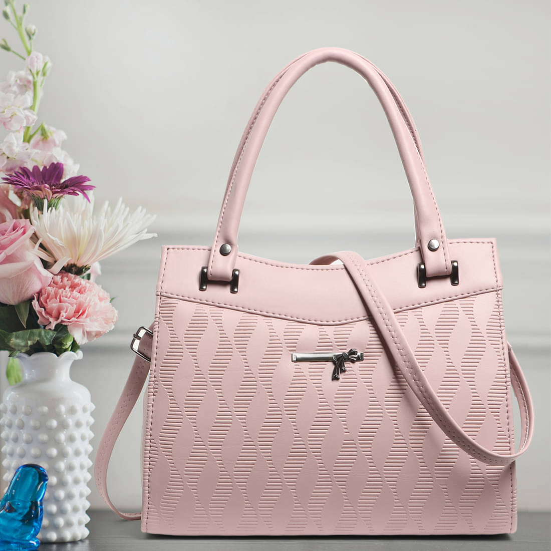     			Reprox Hobo Bag PU Set of 1 ( Pink )