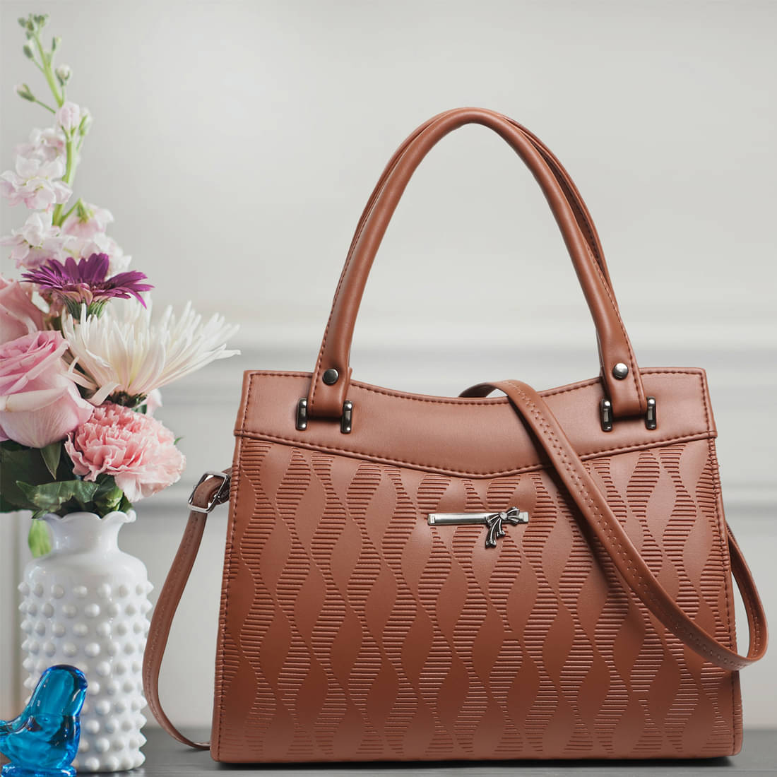     			Reprox Hobo Bag PU Set of 1 ( Tan )