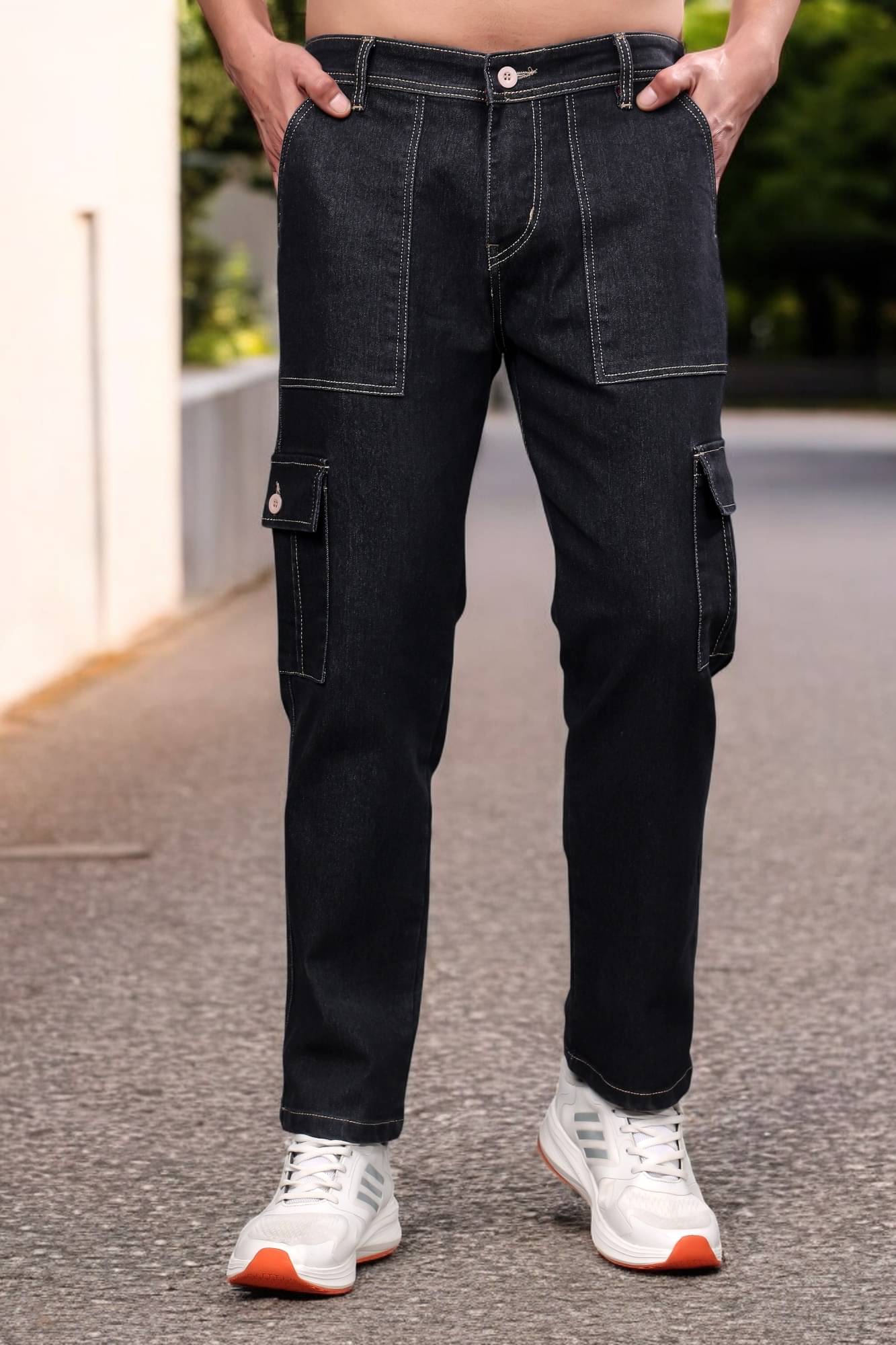     			ZAYSH Regular Fit Cargo Men's Jeans - Grey ( Pack of 1 )