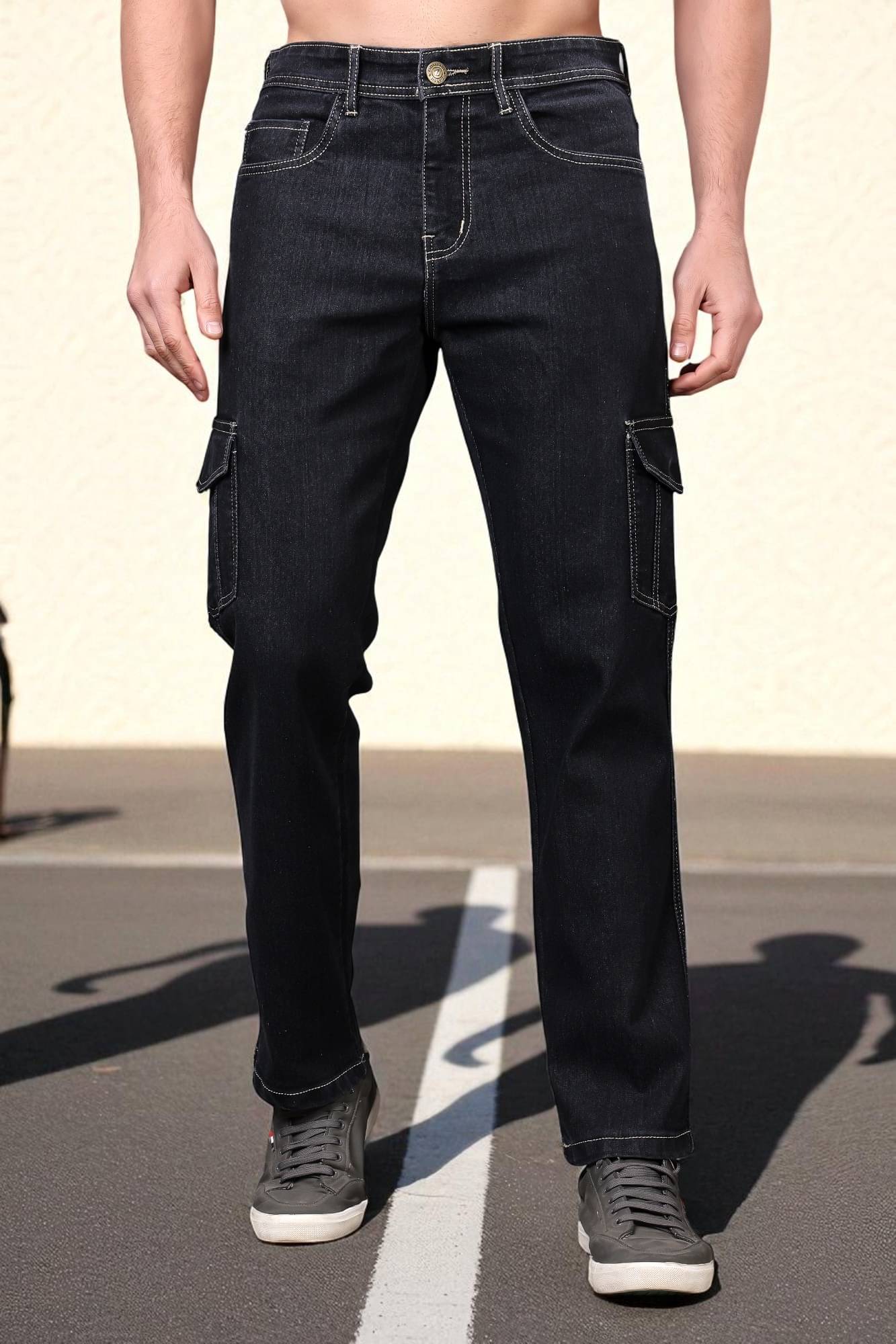     			ZAYSH Regular Fit Cargo Men's Jeans - Grey ( Pack of 1 )