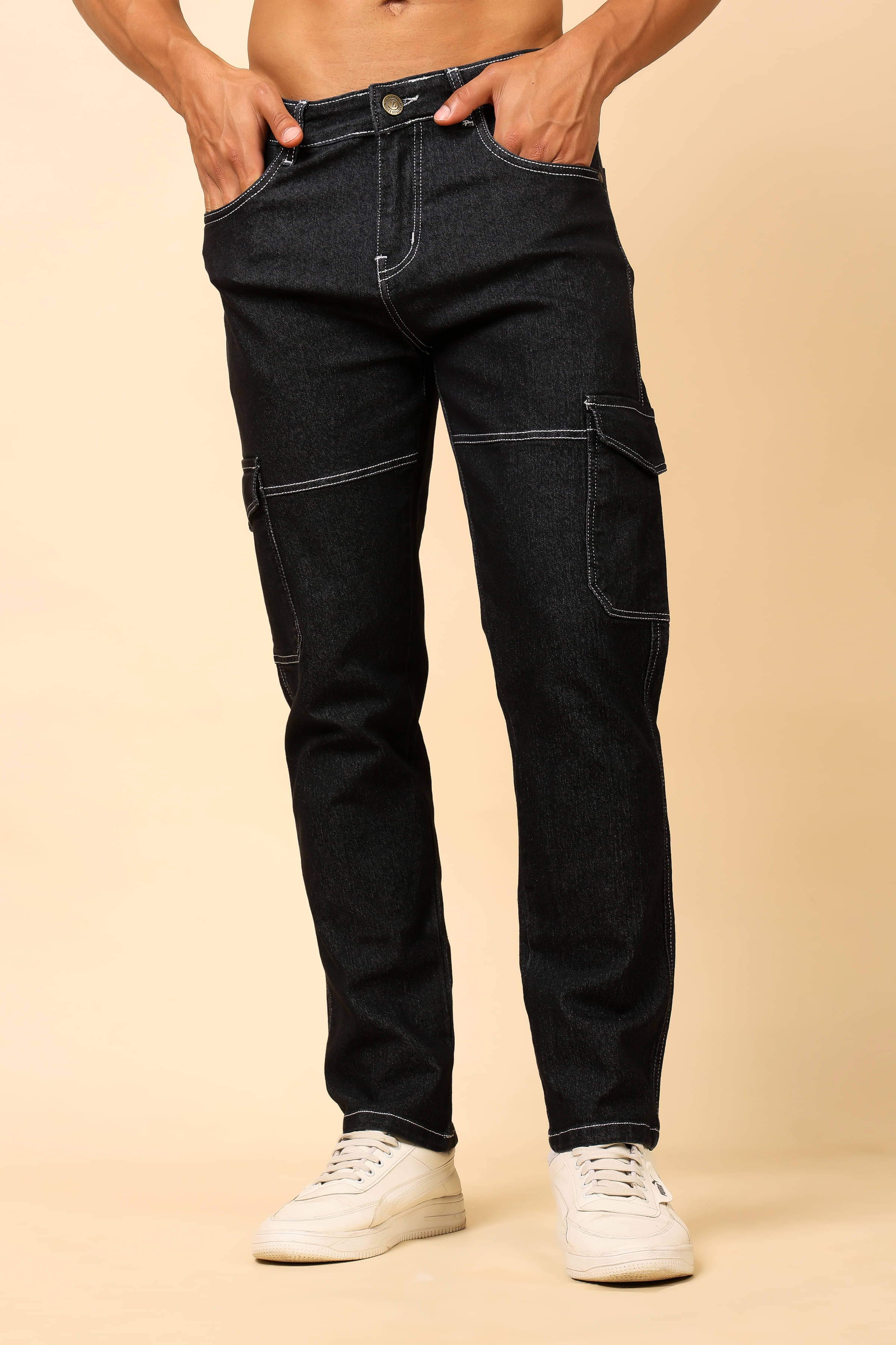     			ZAYSH Regular Fit Cargo Men's Jeans - Grey ( Pack of 1 )