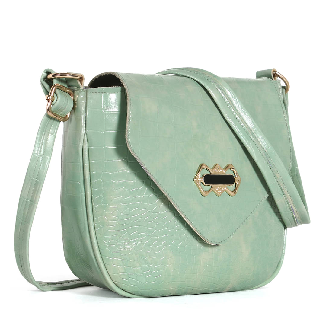     			Zaxcer Sling Bag PU Set of 1 ( Green )