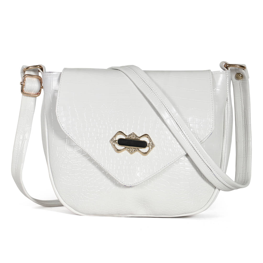     			Zaxcer Sling Bag PU Set of 1 ( White )