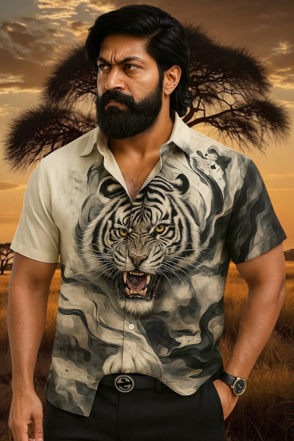 seventeenstitch Polyester Regular Fit Printed Half Sleeves Men's Casual Shirt - Black ( Pack of 1 ) seventeenstitch Polyester Regular Fit Printed Half Sleeves Men's Casual Shirt - Black ( Pack of 1 )