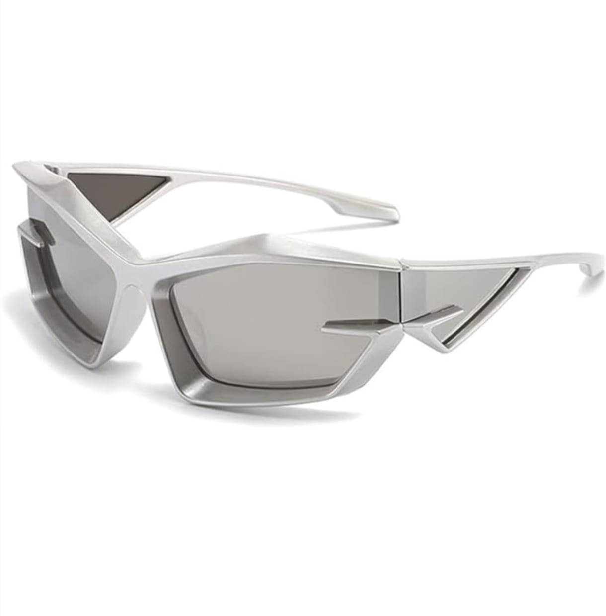    			AMAZEA Light Grey Wrap Around Sunglasses ( Pack of 1 )