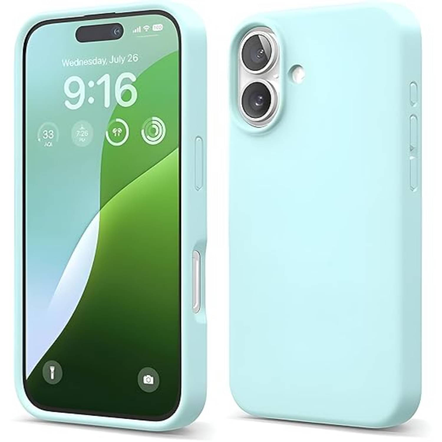     			ANDVYA Plain Cases Compatible For Silicon Apple iPhone 16 plus ( Pack of 1 )