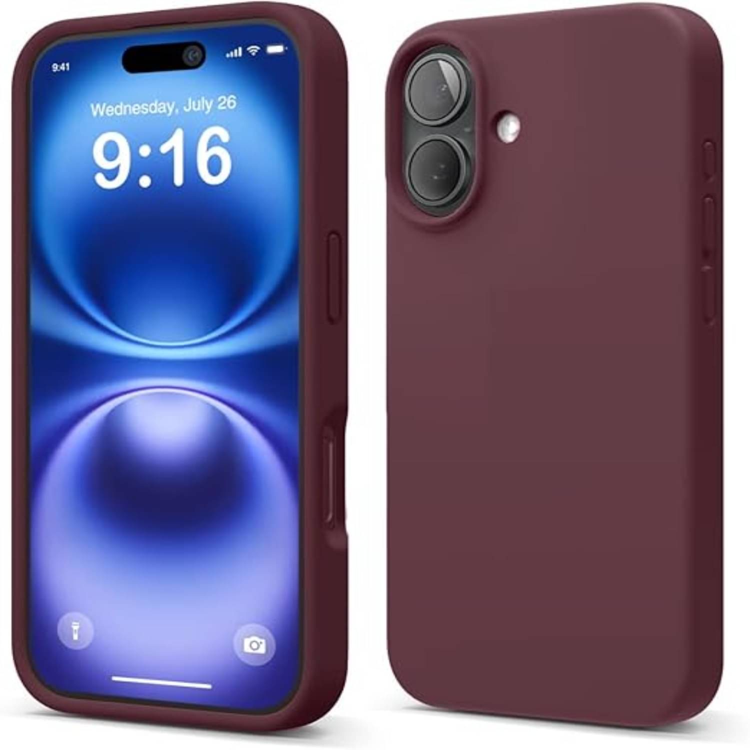     			ANDVYA Plain Cases Compatible For Silicon Apple iPhone 16 ( Pack of 1 )