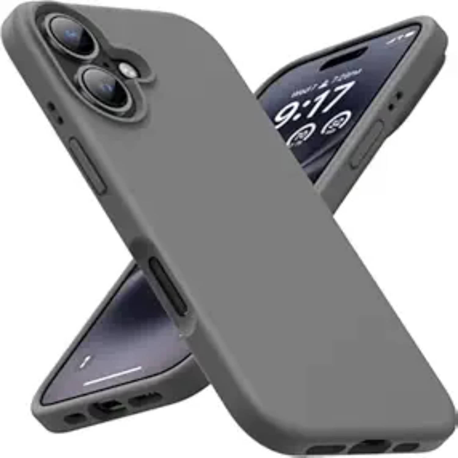     			ANDVYA Plain Cases Compatible For Silicon Apple iPhone 16 ( Pack of 1 )