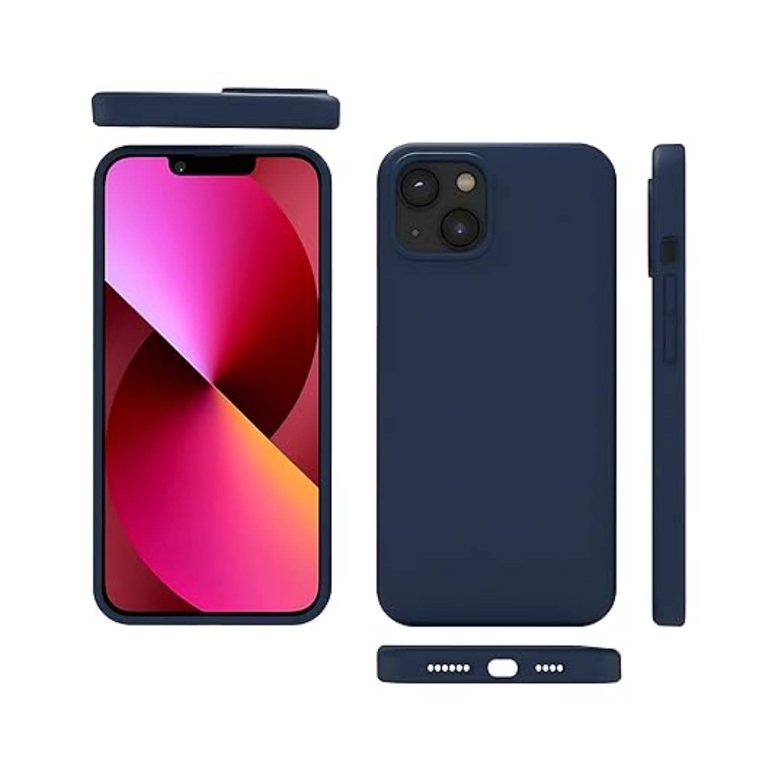     			ANDVYA Shock Proof Case Compatible For Silicon iPhone 13 ( Pack of 1 )