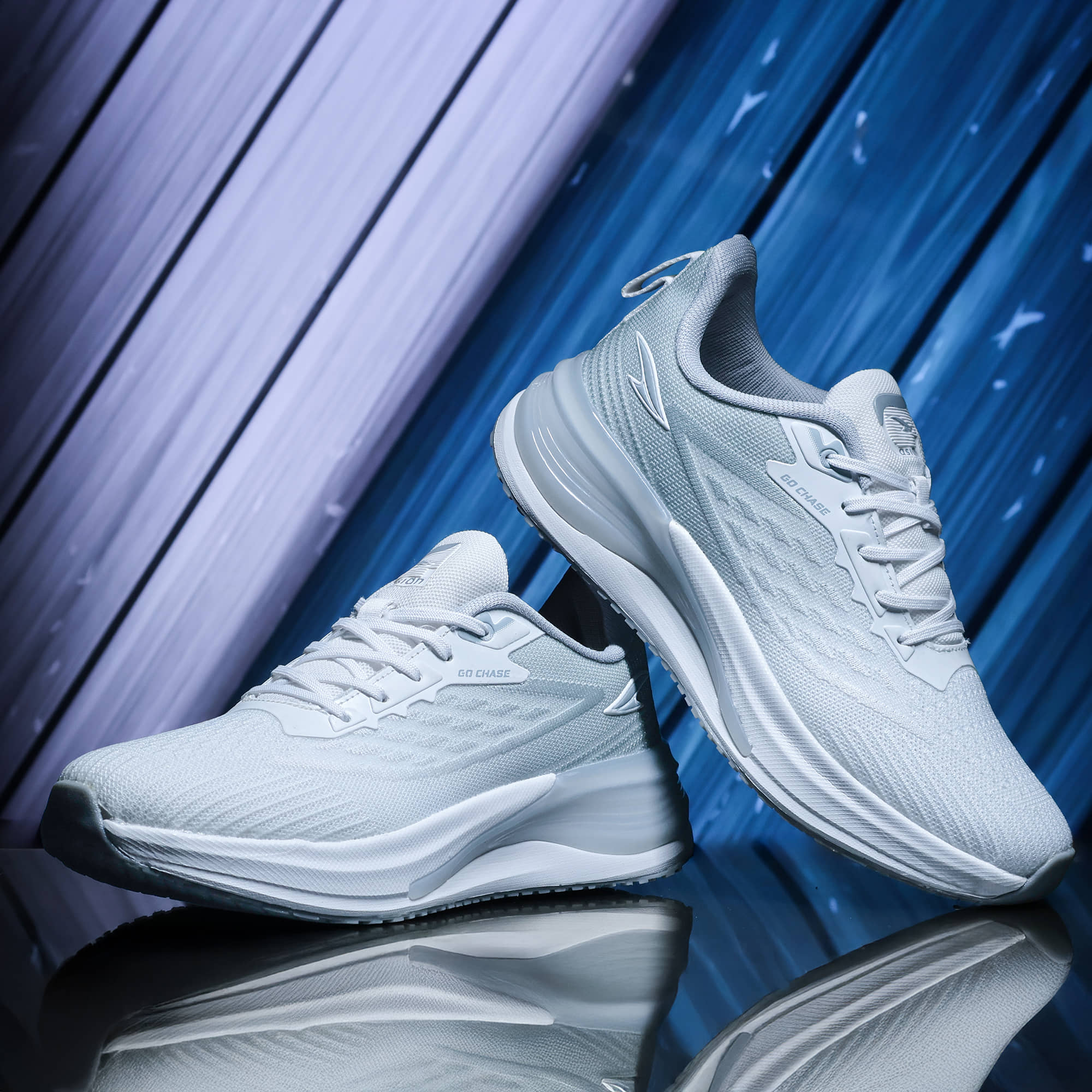 ASIAN NAVIGATOR-02 Light Grey Men's Sports Running Shoes - Sports Shoes | Buy online on ZillyBuy