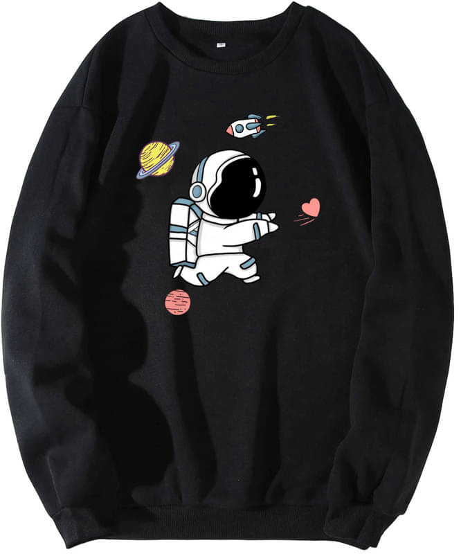     			Absolute Defense Fleece Round Neck Men's Sweatshirt - Black ( Pack of 1 )