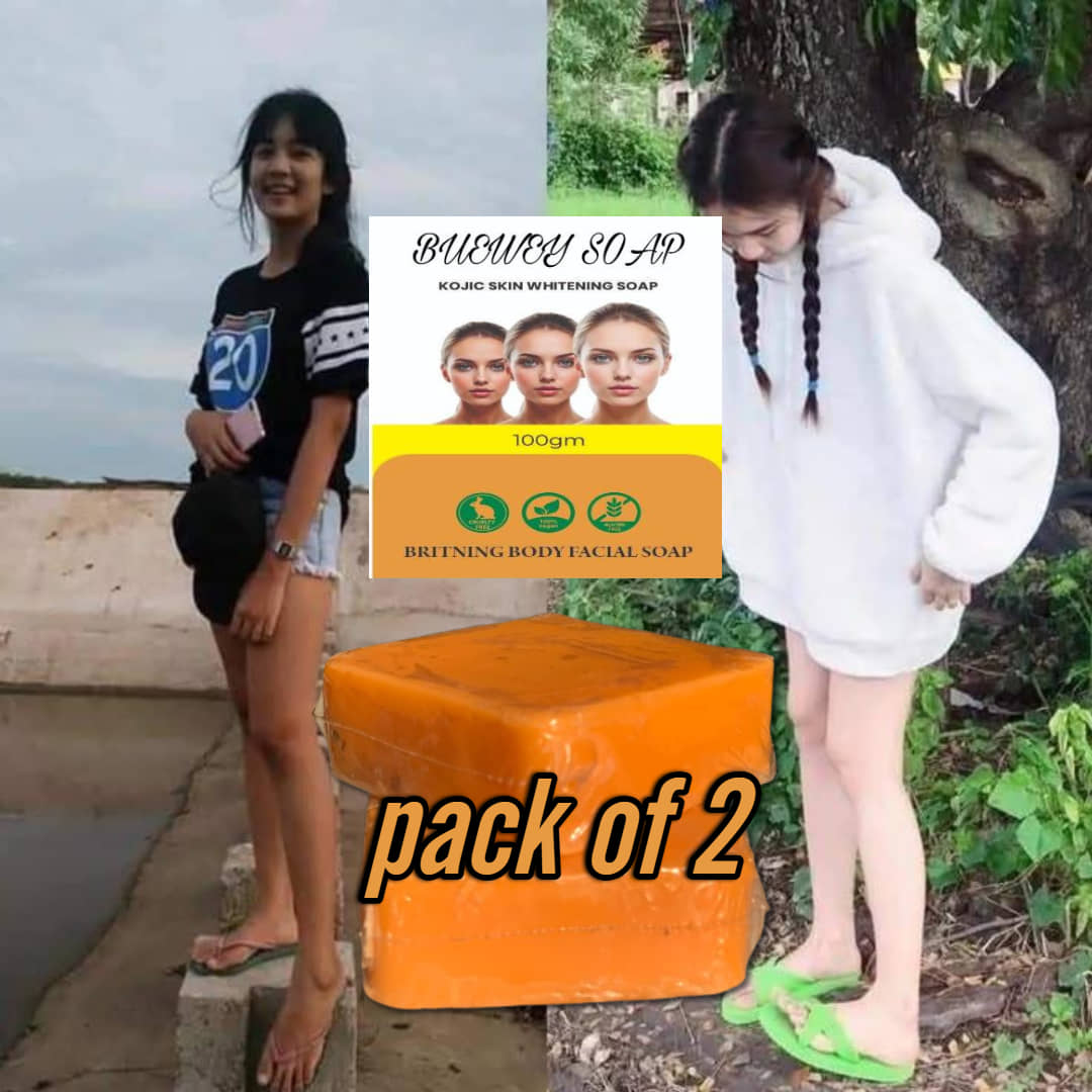 BUEWEY Skin Whitening Vigwa Face Whitening Facial Soap Soap for All Skin Type ( Pack of 2 )