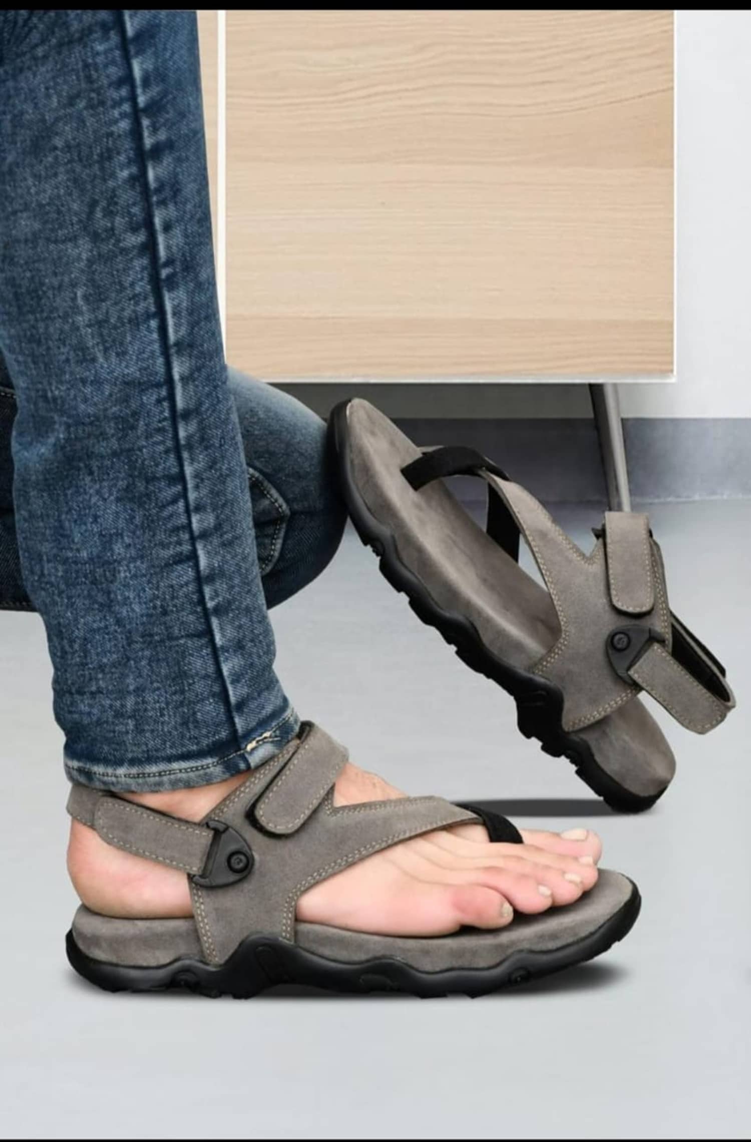 Biggie - Grey Men's Sandals
