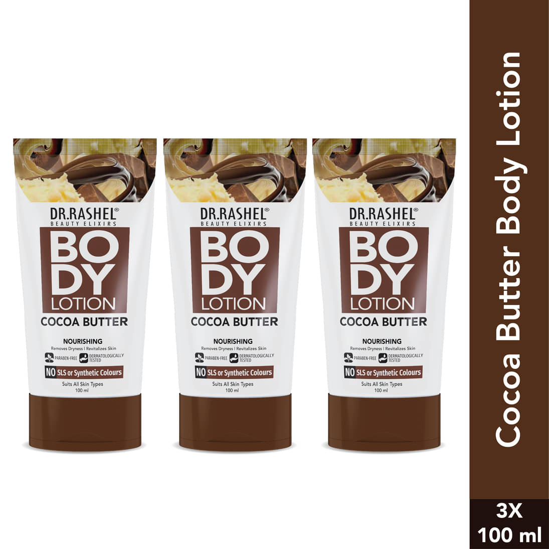     			DR.RASHEL Moisturizing Lotion For All Skin Type 100 ml ( Pack of 3 )