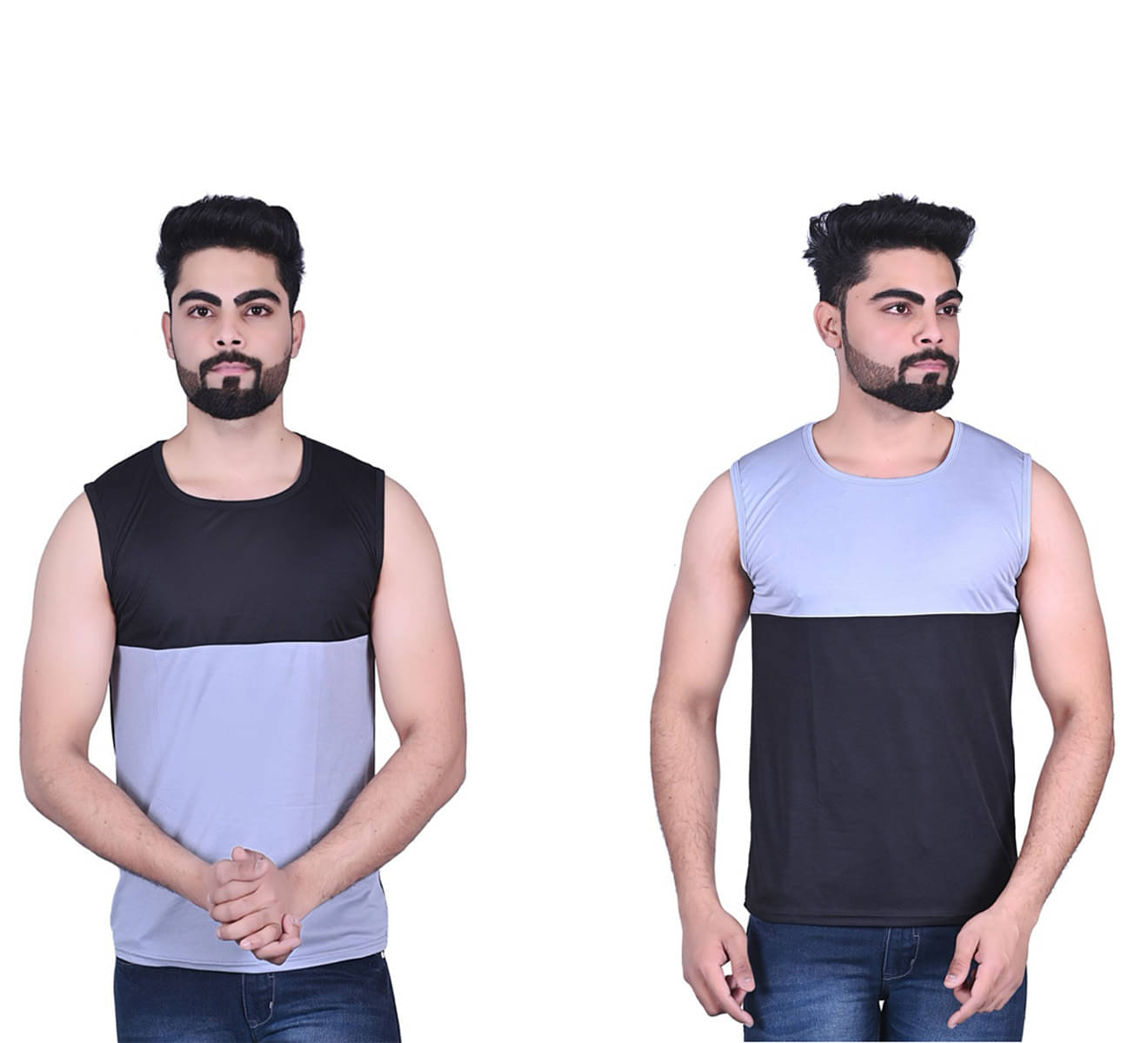 ERRISH ENTERPRISES Pack of 2 Polyester Tank For Men ( Multicolor ) ERRISH ENTERPRISES Pack of 2 Polyester Tank For Men ( Multicolor )