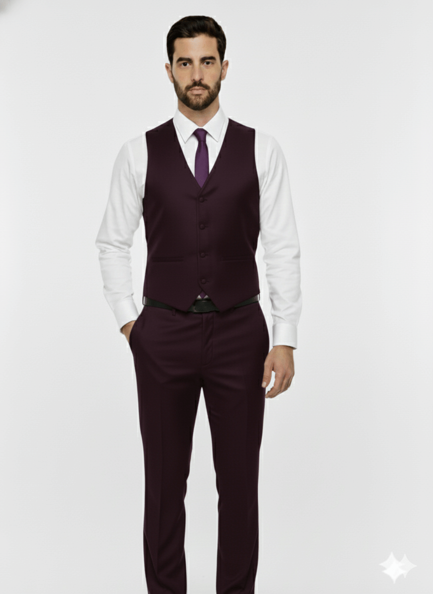     			FABRIZER Viscose Men's Waistcoat - Maroon ( Pack of 1 )