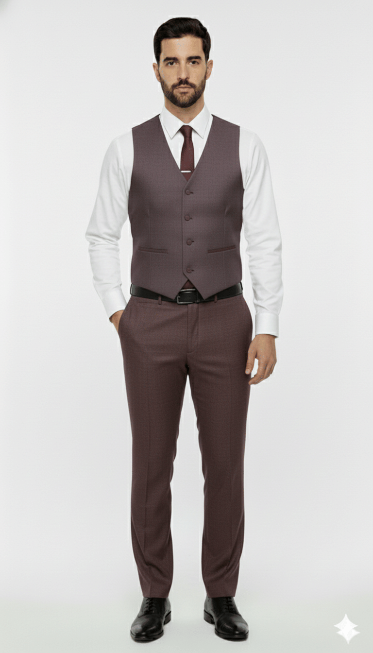 FABRIZER Viscose Men's Waistcoat - Brown ( Pack of 1 ) FABRIZER Viscose Men's Waistcoat - Brown ( Pack of 1 )