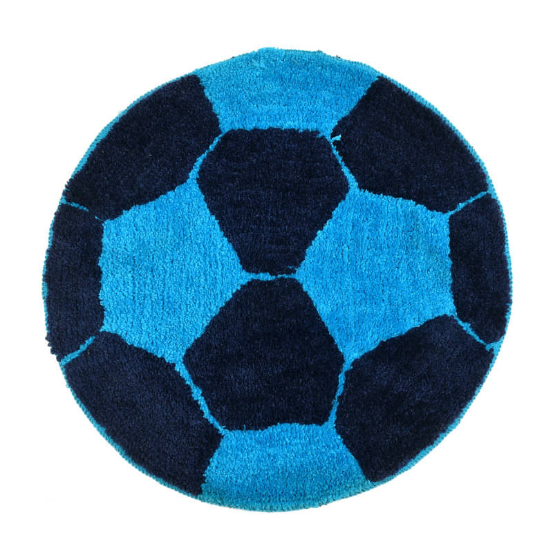     			FINE TEX WORLD Blue Polypropylene Floor Mat ( Pack of 1 )