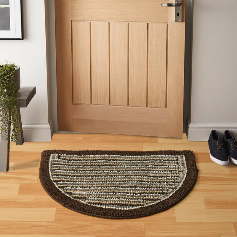     			FINE TEX WORLD Brown Polypropylene Floor Mat ( Pack of 1 )