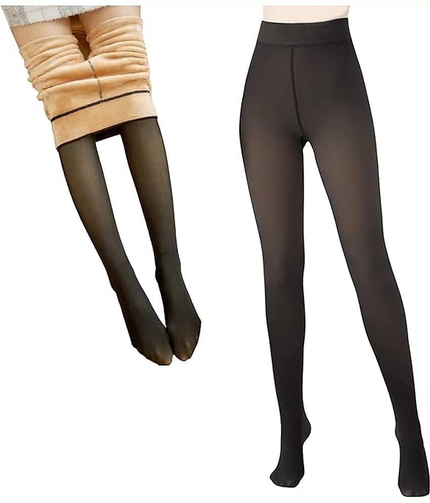 Gjshop Pack of 1 Women's Woollen Full length Stockings ( Black ) - Socks | Buy online on ZillyBuy