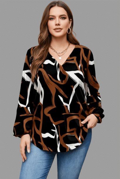 Heavenly Attire Women's Cotton Regular Top ( Brown )