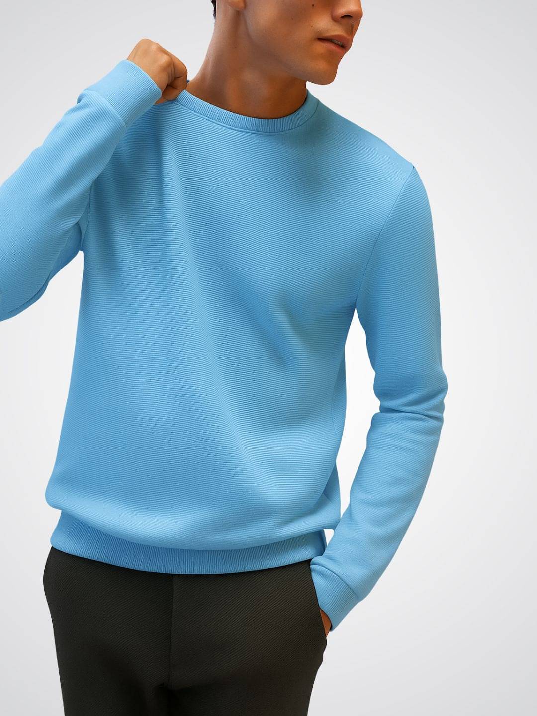 KCON Fleece Round Neck Men's Sweatshirt - Blue ( Pack of 1 ) KCON Fleece Round Neck Men's Sweatshirt - Blue ( Pack of 1 )