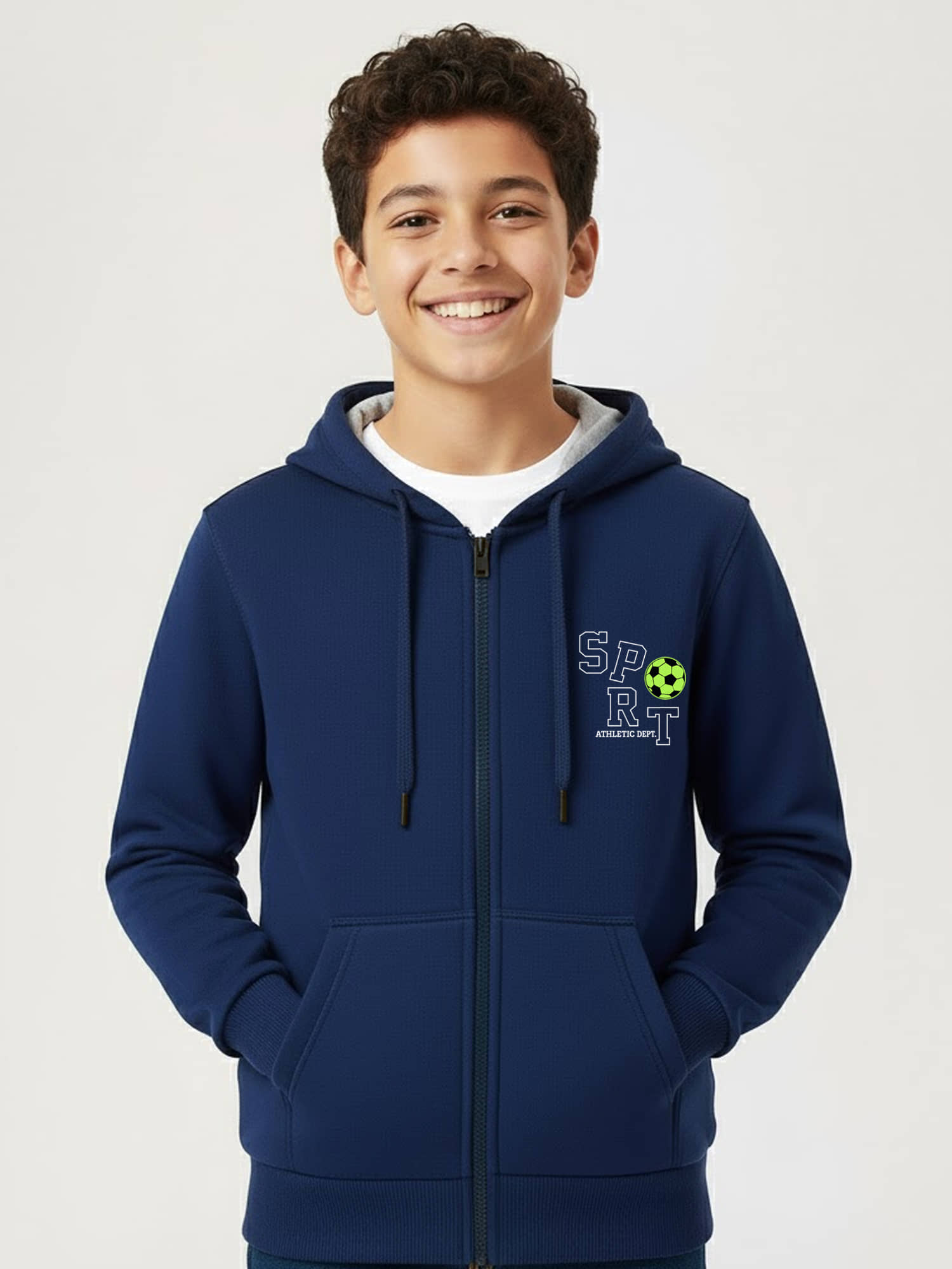 Kuchipoo Pack of 1 Boys Fleece Sweatshirt ( Navy )