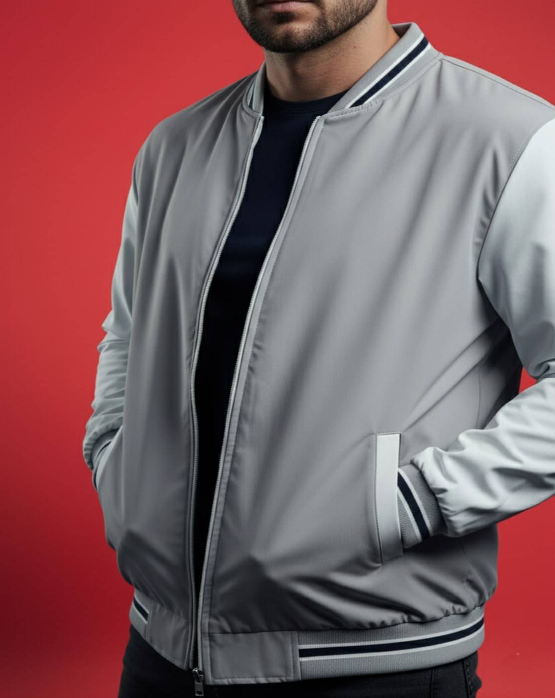 MAYKR Polyester Men's Casual Jacket - Grey ( Pack of 1 ) MAYKR Polyester Men's Casual Jacket - Grey ( Pack of 1 )