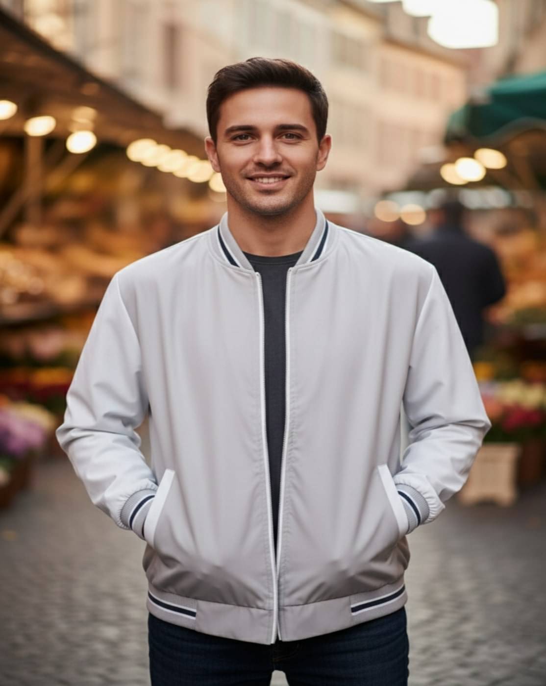 MAYKR Polyester Men's Casual Jacket - Grey ( Pack of 1 ) MAYKR Polyester Men's Casual Jacket - Grey ( Pack of 1 )