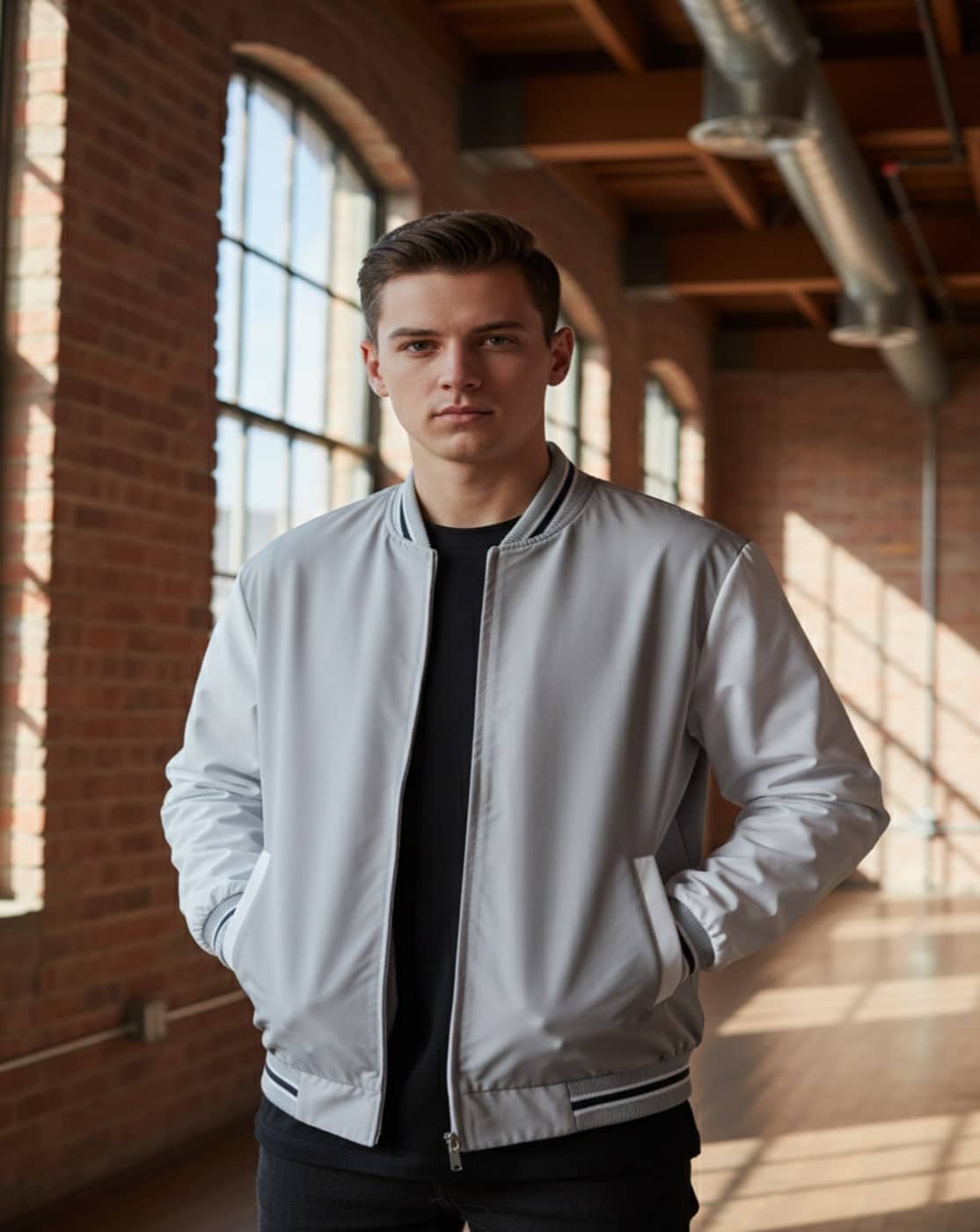 PLUS PARADISE Polyester Men's Casual Jacket - Grey ( Pack of 1 ) - Jackets & Coats | Buy online on ZillyBuy