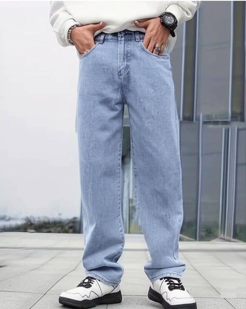 PODGE Clean Look Men's Jeans - Light Blue ( Pack of 1 ) - Jeans | Buy online on ZillyBuy