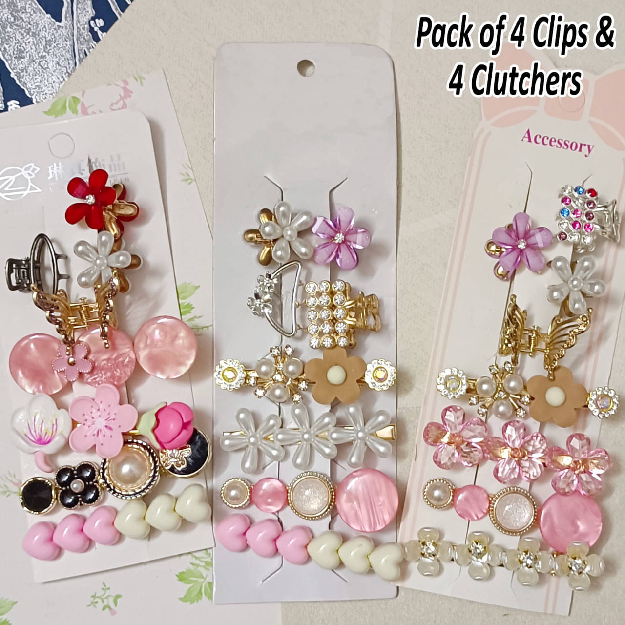     			SENZATA Green Women's Hair Clip ( Pack of 8 )