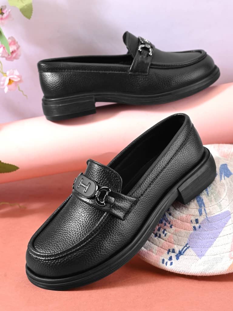 Sir Corbett Black Women's Loafers - Casual Shoes | Buy online on ZillyBuy