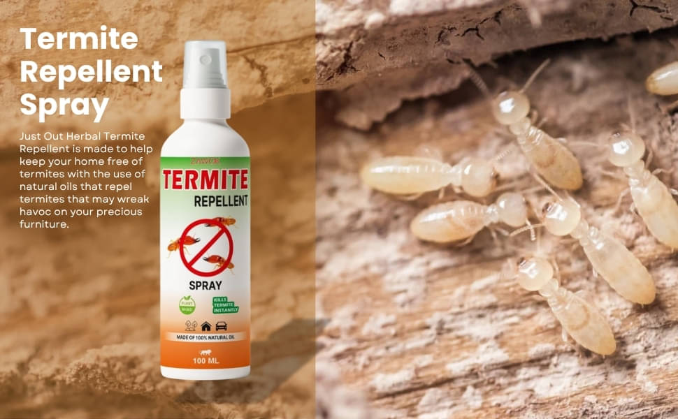     			Termite Repellent Spray - 100ml | Natural & Eco-Friendly | Termite Killer | Wood Preservative | Controls Termites, Borers | Herbal and Chemical free