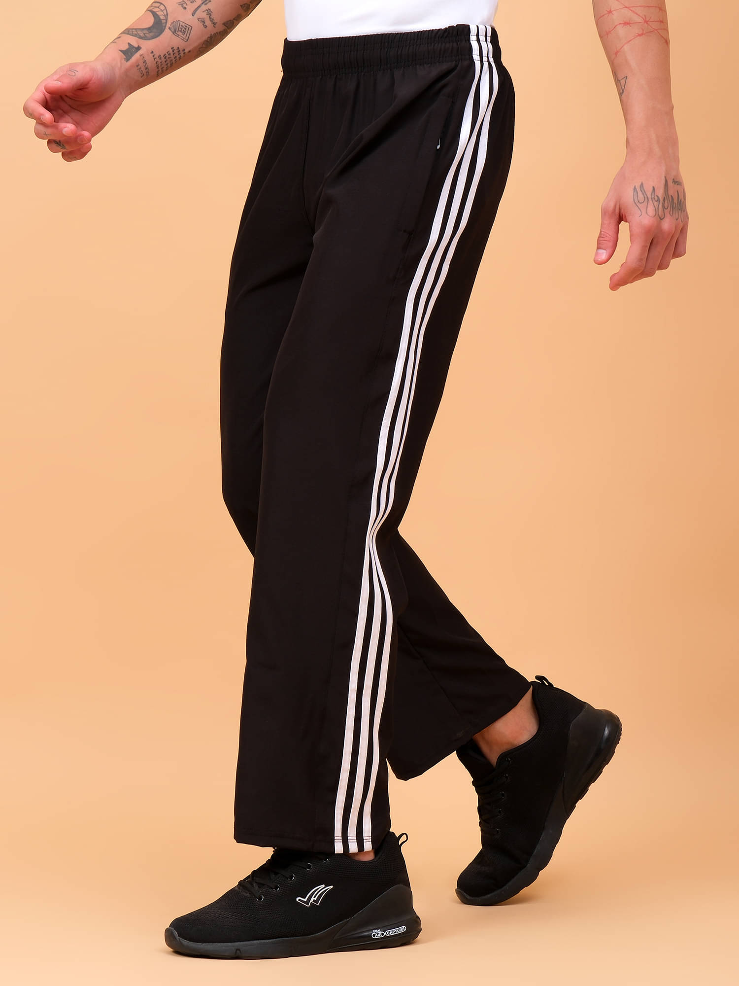     			TrybeX Black Polyester Men's Trackpants ( Pack of 1 )