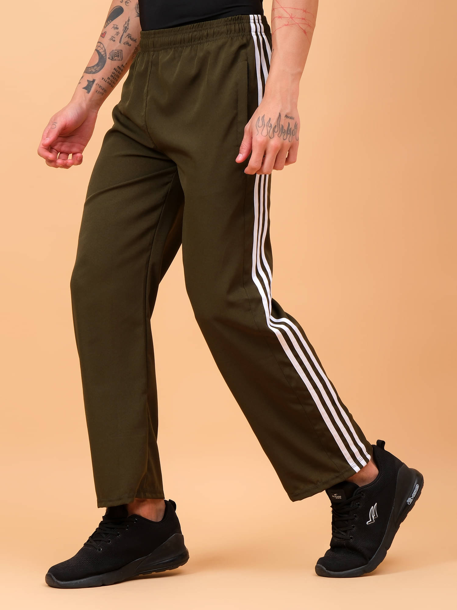     			TrybeX Dark Green Polyester Men's Trackpants ( Pack of 1 )