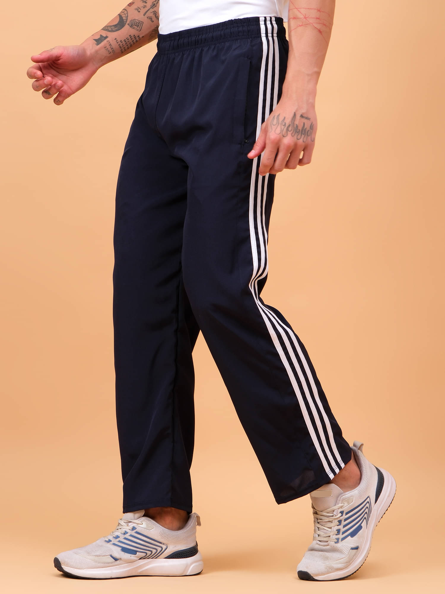     			TrybeX Navy Blue Polyester Men's Trackpants ( Pack of 1 )