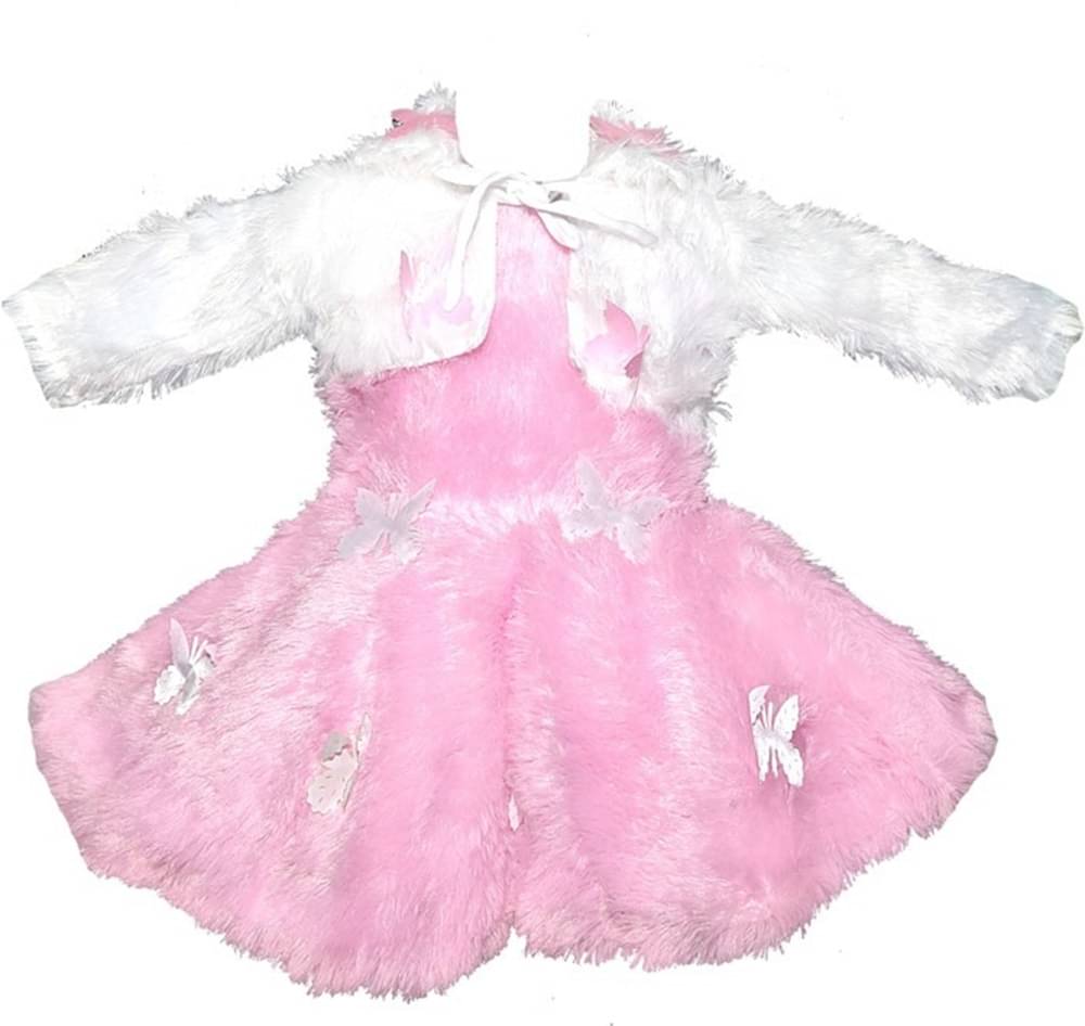 Villata fashion Woollen Dress For Girls ( Pack of 1 , Pink ) Villata fashion Woollen Dress For Girls ( Pack of 1 , Pink )