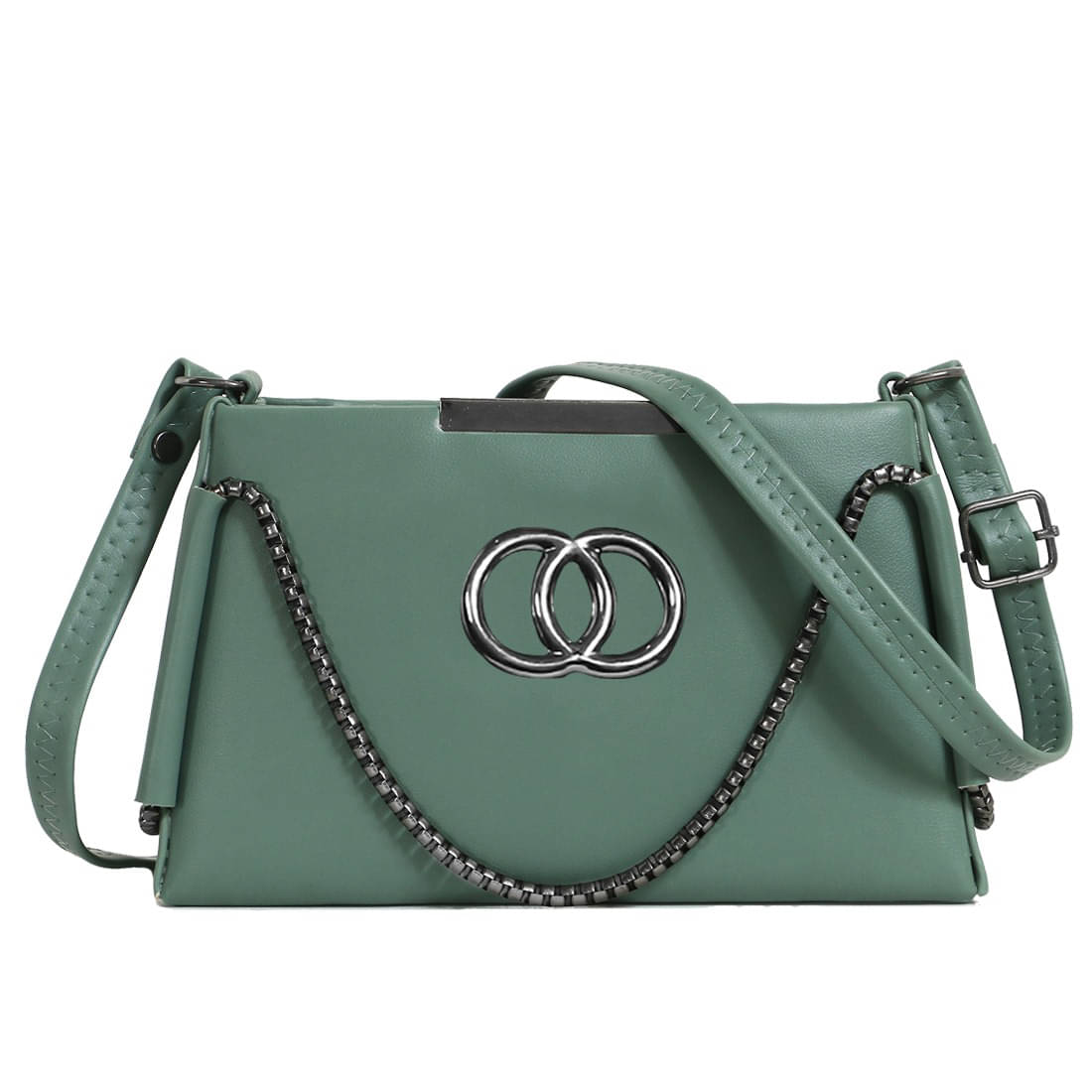     			Zaxcer Sling Bag PU Set of 1 ( Green )