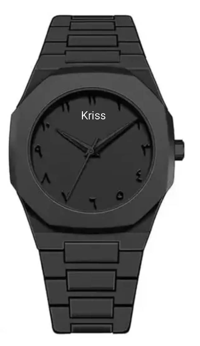     			kriss collection Black Metal Analog Men's Watch