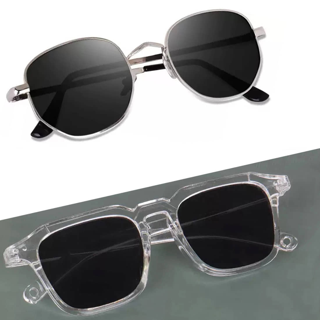 Elligator Silver Panto Sunglasses ( Pack of 2 ) - Sunglasses | Buy online on ZillyBuy