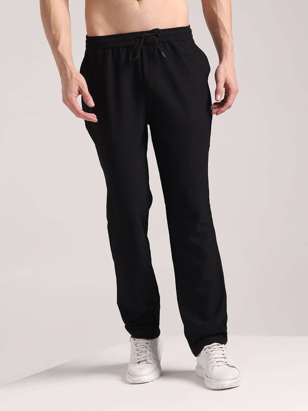 INDICLUB Black Lycra Men's Trackpants ( Pack of 1 ) - Track Pants | Buy online on ZillyBuy