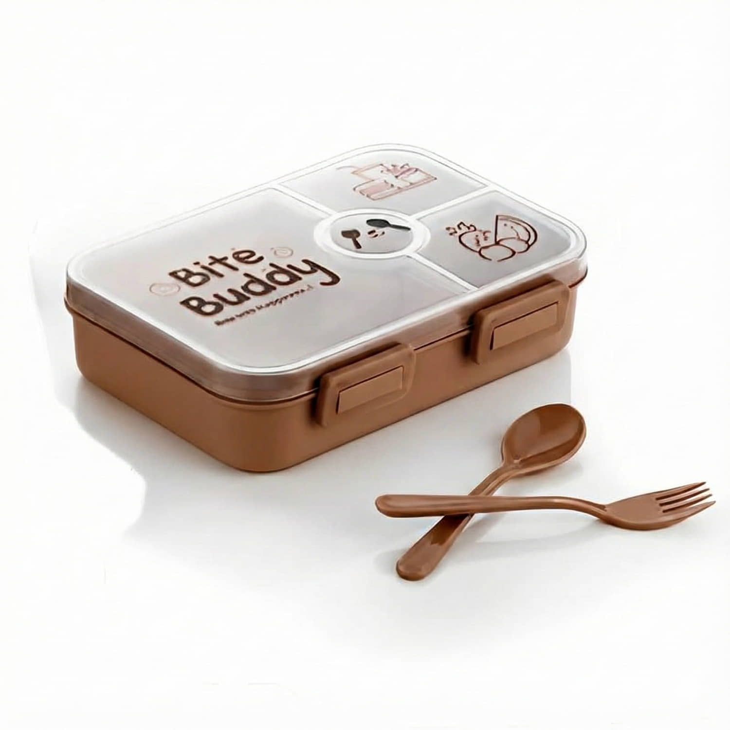 Arni Bite Buddy Kids Lunch Box Plastic Lunch Box 1 - Container ( Pack of 1 )