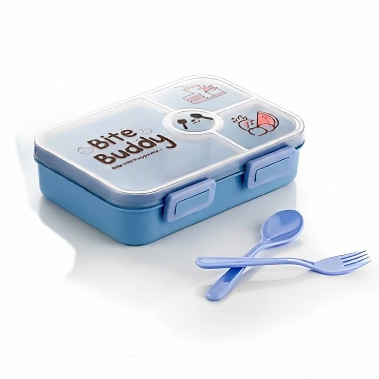 Arni Bite Buddy Kids Lunch Box Plastic Lunch Box 1 - Container ( Pack of 1 )