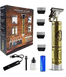 Isanaa MetalTrimmer For Men Gold Cordless Beard Trimmer With 180 minutes Runtime