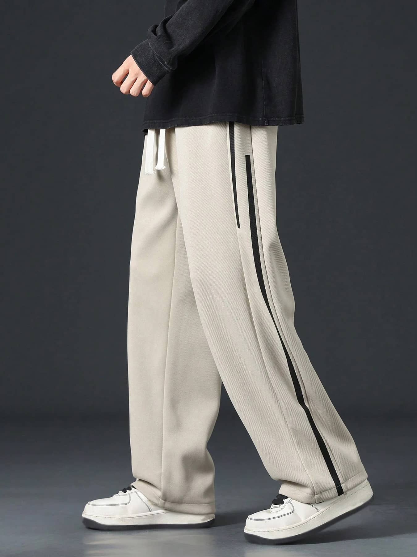 KAJARU Loose Men's Korean Pant - Silver ( Pack of 1 ) - Trousers | Buy online on ZillyBuy