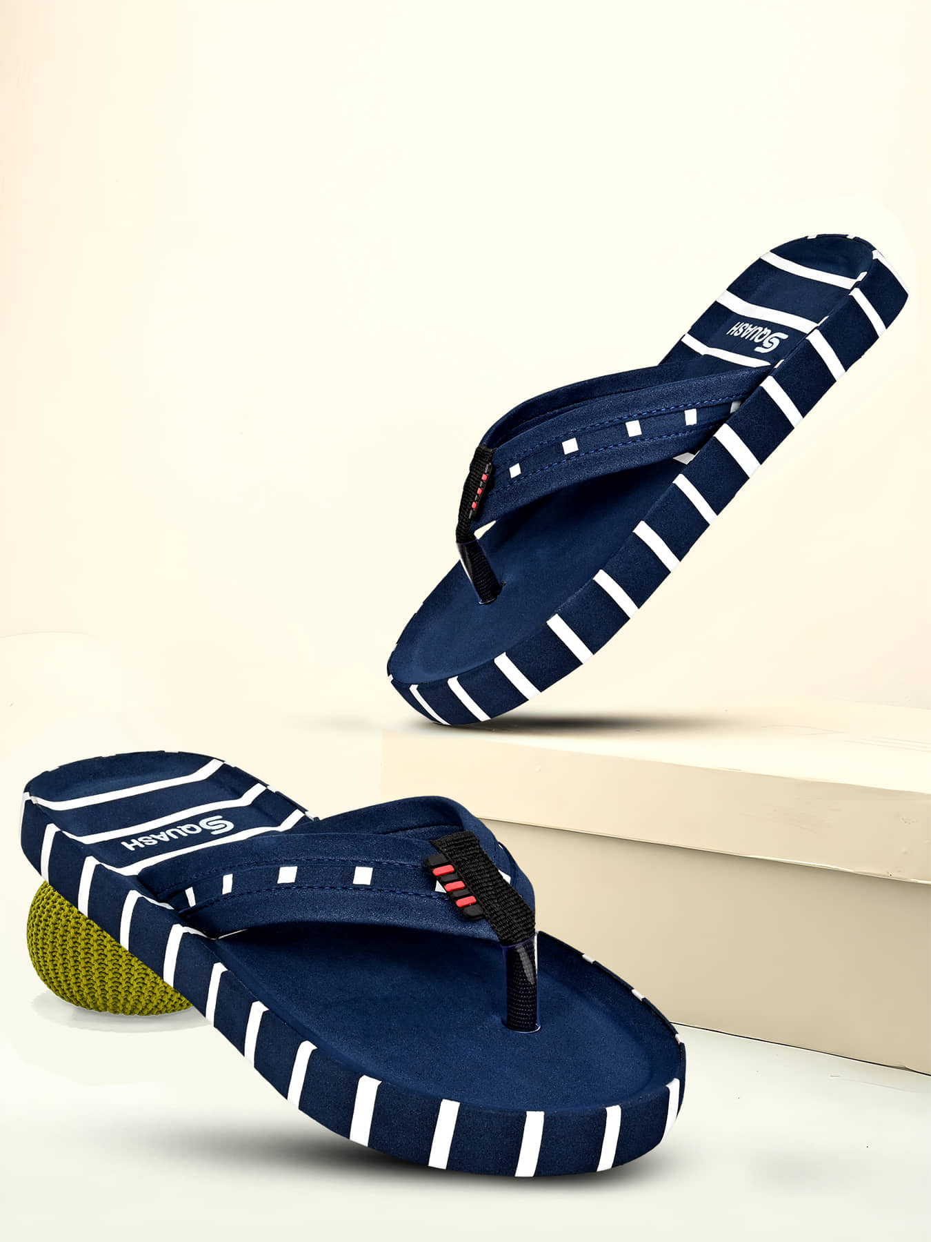 Squash Blue Men's Thong Flip Flop
